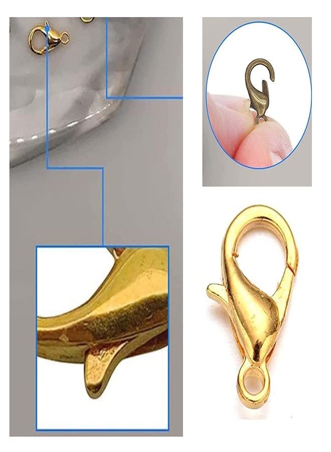 Hanging tree DIY Crafts Alloy Lobster Claw Clasps with Open Jump Rings,Necklace Fasteners Hook for DIY Jewelry Making Accessories Jump Ring+ Lobster (30+30) - Image 5